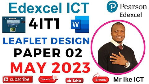 Edexcel ICT LEAFLET DESIGN Paper 2 May 2023 - MS Word