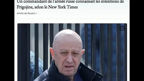 Un commandant de l'armée russe connaissait les intentions de Prigojine, selon le New York Times