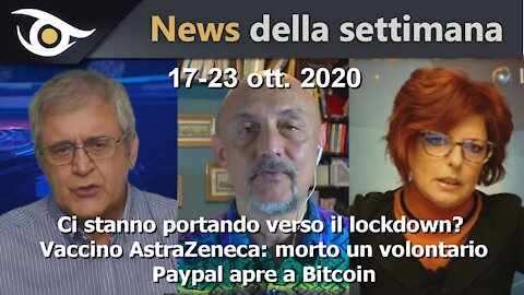 NEWS DELLA SETTIMANA (17-23 ott. 2020)