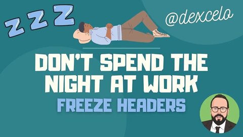 How to freeze headers in Excel #excel #exceltips #learnexcel #shortcuts #microsoft