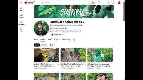 Natural Organic Grounded Woman Build Underground Survival Shelter in the Jungle!