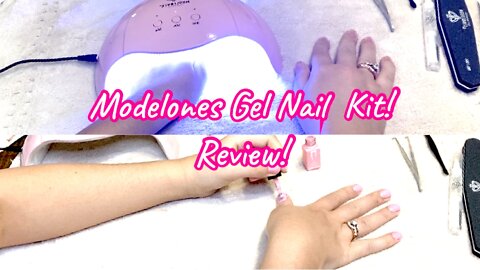 Testing Modelones Gel Polish Starter Kit! First time doing a gel manicure!