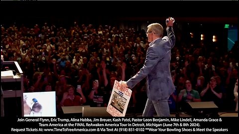 ReAwaken America Tour | America Waking Up As ReAwaken America Tour Momentum Builds!!! Join General Flynn, Jim Breuer, Eric & Lara Trump, Lindell, Kash Patel, Amanda Grace, Julie Green, Mel K, & Team America Head to Detroit, MI (June 7-8)!!!