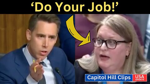 Sen. Josh Hawley DESTROYS Biden Official in Epic Speech and Calls for Her Immediate Resignation