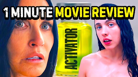 THE SUBSTANCE 1 Minute Movie Review | Body Horror Madness!