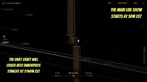 NASA’s Double Asteroid Redirection Test Live Feed