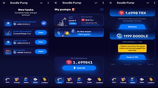 Doodle Pump | Upgrade Your Mine & Earn More $DOODLE & TRX Tokens | New Telegram Crypto Mining Bot