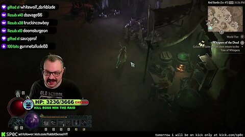 Diablo 4 Unleashed:Epic Livestream Adventure with White Wolf and SaucyProf's Generous Donation Spree