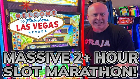 MASSIVE HIGH LIMIT SLOT MARATHON IN LAS VEGAS!!