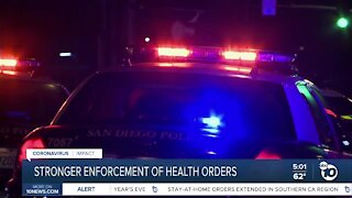 Stronger enforcement of health orders