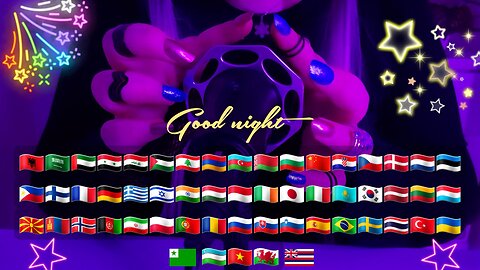 ASMR whispering 😴Good Night😴 in 50 different languages in the world 😍🌏❤🥰