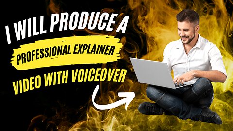 I will produce a professional explainer video with voiceover