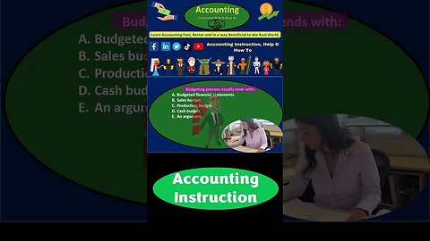 Master Budgets Multiple Choice 7