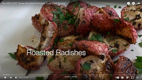 You’re Sure to Enjoy These Roasted Radishes | Low Carb Recipe.