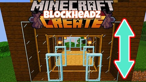 Minecraft Multi-Floor Elevator Create Mod Blockheadz Create 11