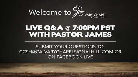 (Originally Aired 05/05/2020) May 4th - Q&A with Pastor James Kaddis