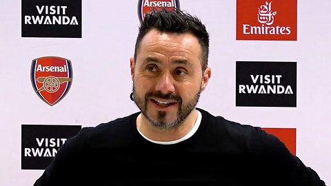 'Last 5 days VERY DIFFICULT! We showed our VALUE, PASSION' | Roberto De Zerbi | Arsenal 0-3 Brighton