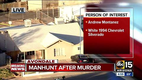 Police searching for person of interest after man found dead in Avondale