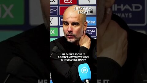 'Erling make a brilliant assist! He fought a lot! It doesn't matter he didn't score' | Pep Guardiola