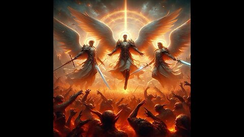 God showed us a BATTLE between GOOD & evil, an army of angels, river of fire separates the 2 camps.