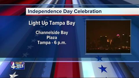 Independence Day Celebration in Channelside Bay Plaza | Light Up Tampa Bay