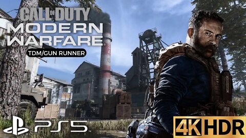 COD: Modern Warfare (2019) Multiplayer | TDM on Gun Runner | PS5, PS4 | 4K (No Commentary Gameplay)