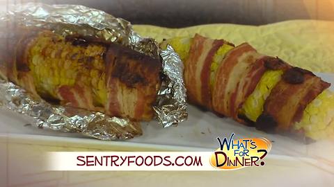 What's for Dinner? - Grilled Bacon-Wrapped Corn on the Cob