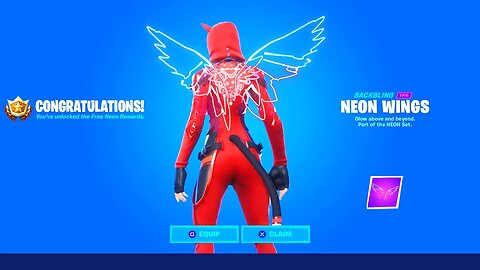 How To Get The "NEON WINGS" Back Bling in Fortnite!.. (FREE)