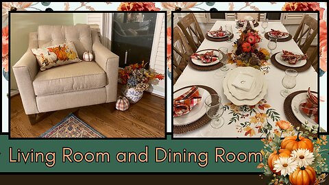 Fall Harvest Decorate with Me| Living Room and Dining Room 2024