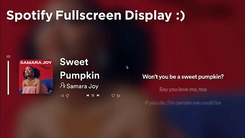 Spotify - Fullscreen Display #shorts #2023