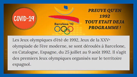 En 1992 le COVID était déjà "de la fête" pour les J.O de Barcelone (Hd 720) Lire descriptif