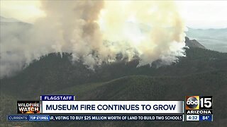 Museum Fire continues to grow