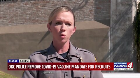 Oklahoma City Police removes "vaccine" mandate for recruits