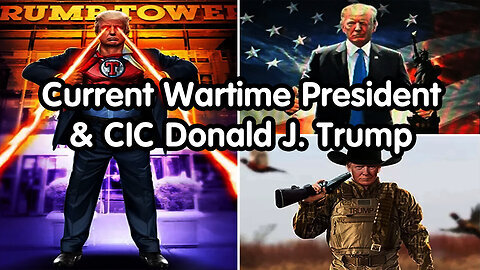 Current Wartime President And CIC Donald J. Trump By Pascal Najadi - 7-6-24..