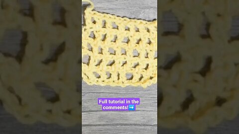 How to Crochet the Small Mesh Stitch for Summer Projects #crochet #shorts