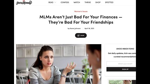 I Read to You: MLM's Aren't Just Bad for Your Finances, They're Bad For Your Relationships Too