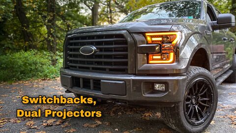 2017 F150 Alpharex LED Switchback Headlight Install - HUGE UPGRADE