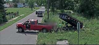 Illegal concrete dumping caught on camera in Detroit