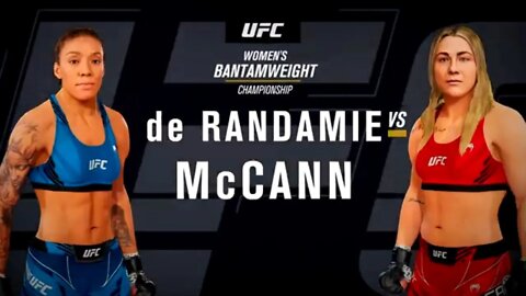 EA Sports UFC 4 Gameplay Molly McCann vs Germaine de Randamie