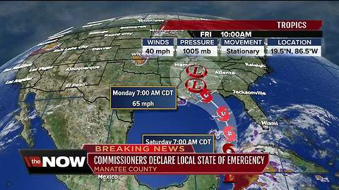 Manatee County declares state of emergency ahead of Subtropical storm Alberto