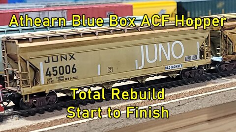 Athearn Blue Box ACF Hopper Rebuild Start to Finish