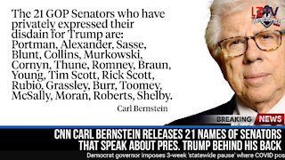 Senators that talk about President Trump behind his back