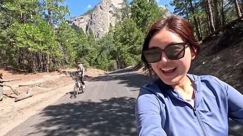 VLOG #4 Biking Yosemite Valley and Hiking The Misty Trail, KBBQ