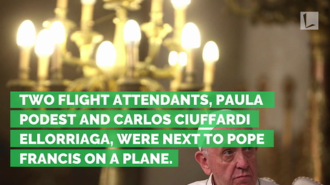 Pope Marries Flight Attendants on Plane after Church Destroyed