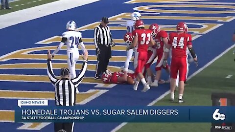 Heartbreak for Homedale: Trojans lose in overtime to Sugar-Salem 34-28