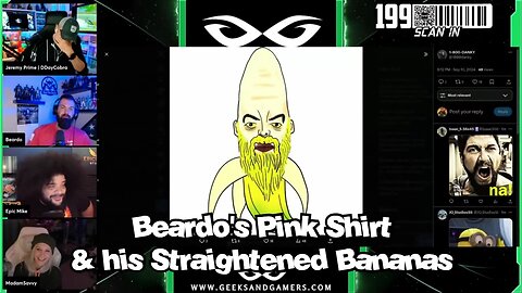 Beardo's Pink Shirt and Straightened Banana - G&G Higlights