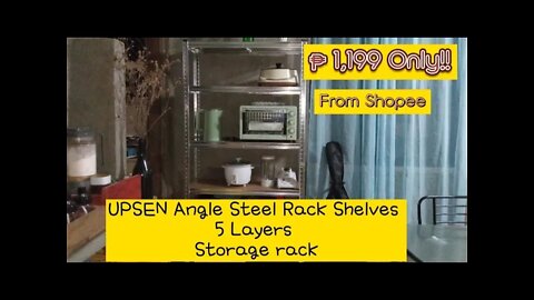 ANGLE STEEL RACK SHELVES 5 LAYERS STORAGE RACK| Easy to Assemble |Boltless