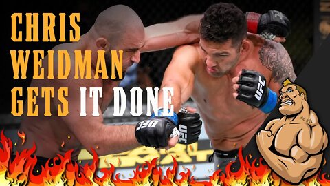 CHRIS WEIDMAN GETS IT DONE WITH HIS BACK AGAINST THE WALL!!