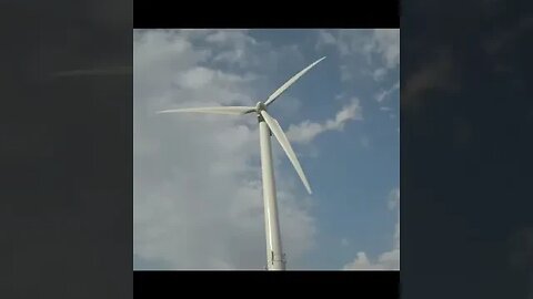 Watch This Giant Wind Turbine Spinning at Full Speed