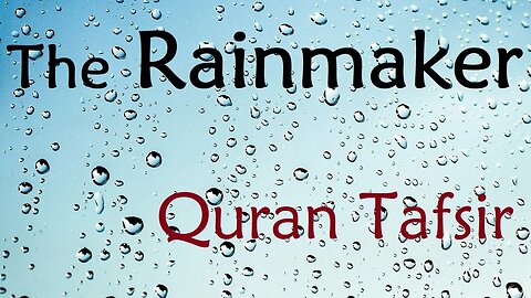 God, water & rain - English Tafsir - Session 082 - The Cow - Verse 060